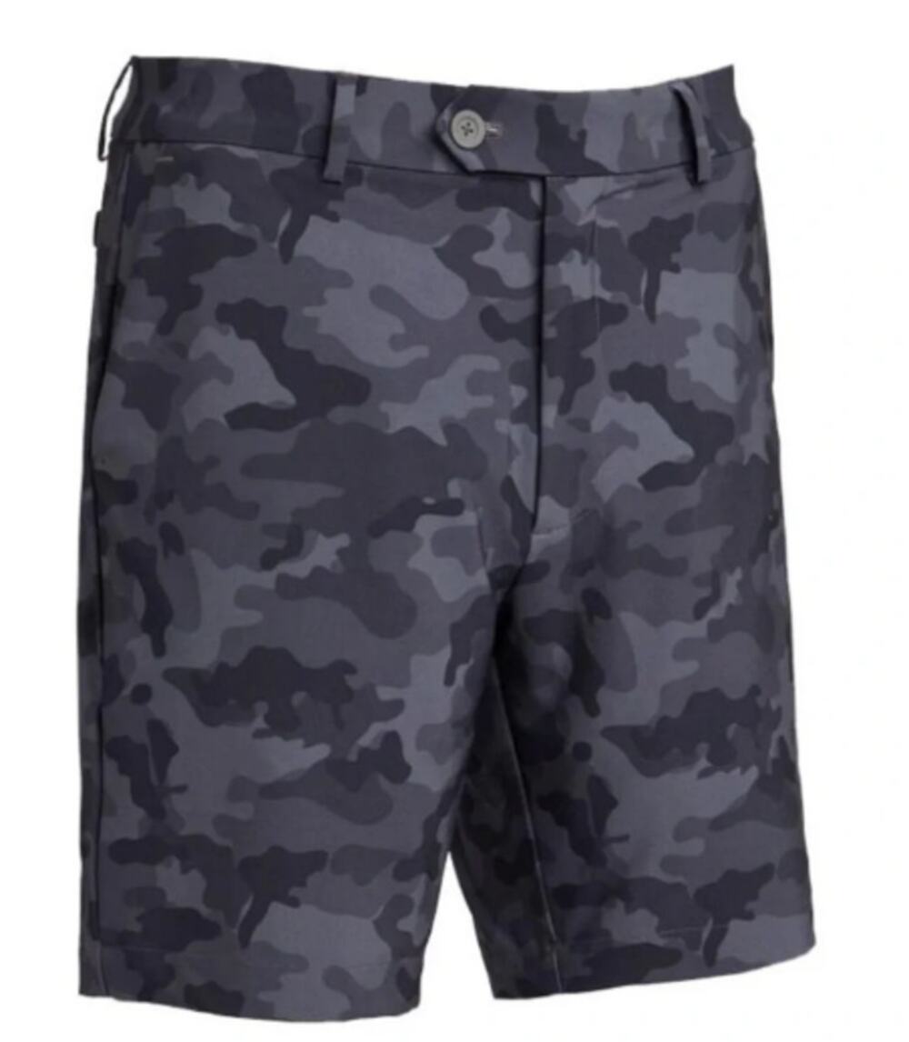 G/Fore Maverick Men's Grey Camo Golf Shorts Size 32 Performance 8" Inseam